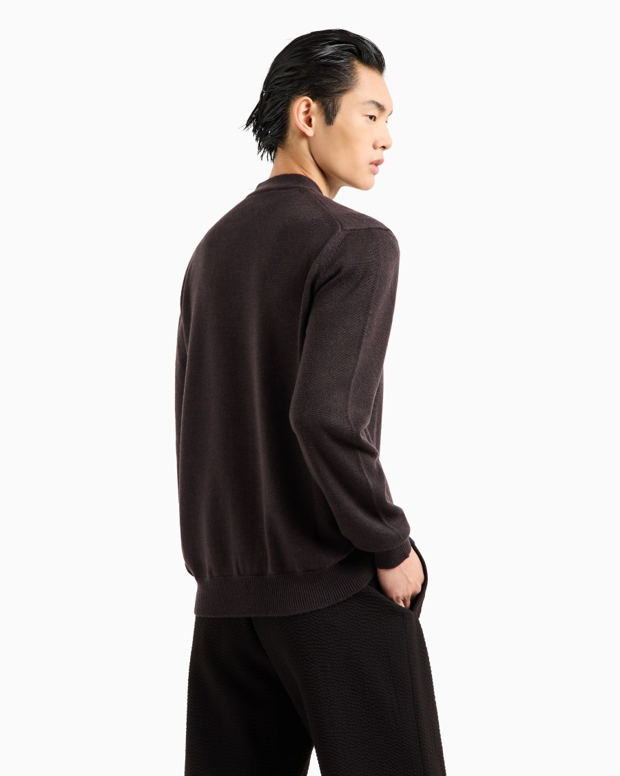 The World Of Armani CARDIGAN CON BOTTONI IN LANA VERGINE