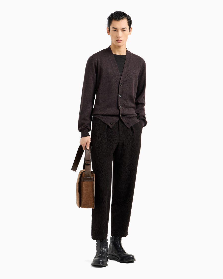 The World Of Armani CARDIGAN CON BOTTONI IN LANA VERGINE