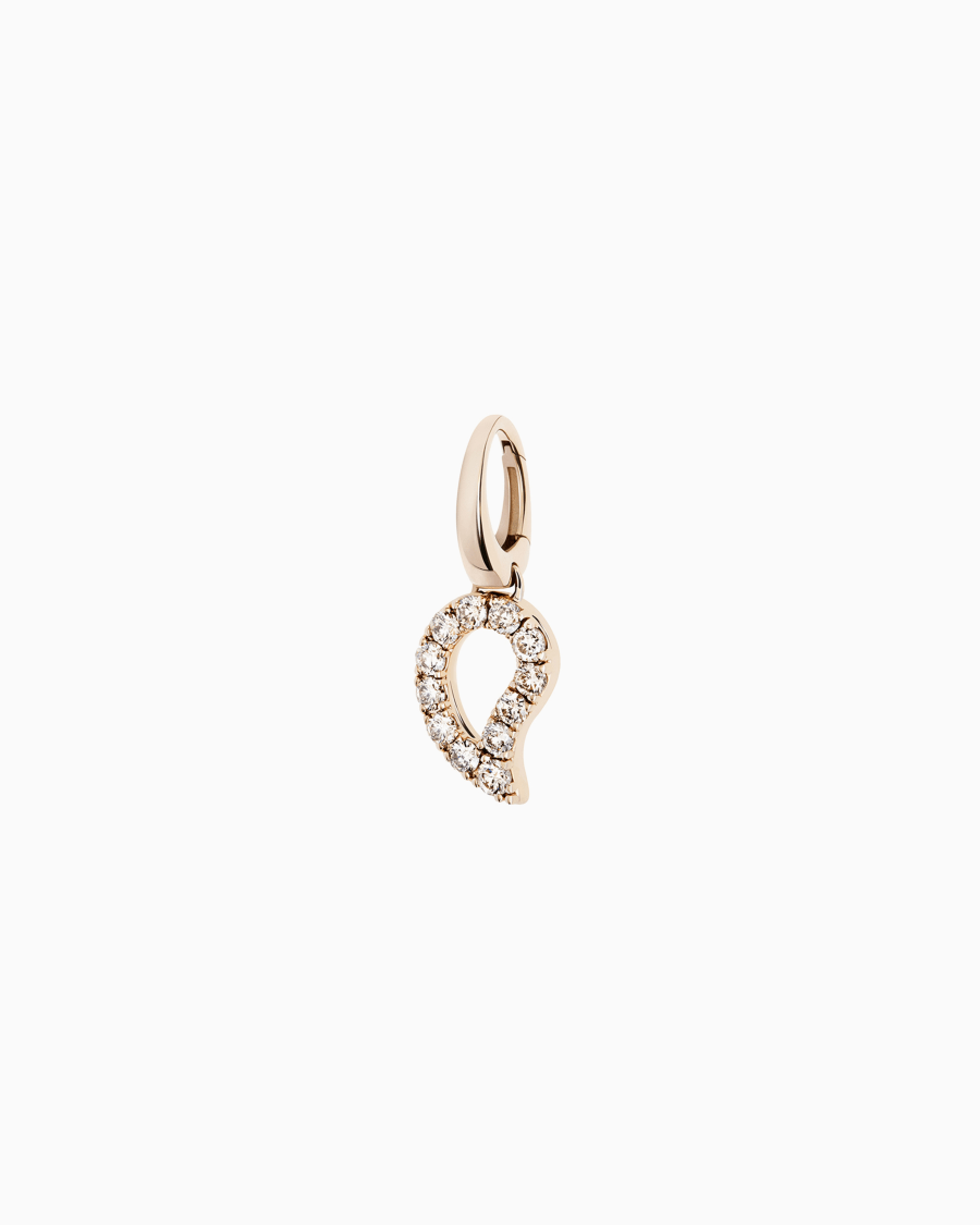 The world of armani CHARM TAMARA IN ORO 18 KT E DIAMANTI