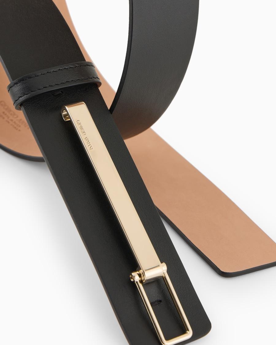 The World Of Armani CINTURA IN PELLE CON CHIUSURA IN METALLO ASV