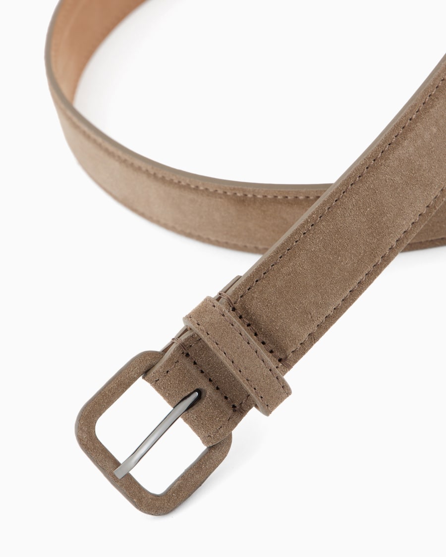 The World Of Armani CINTURA IN SUEDE CON ARDIGLIONE