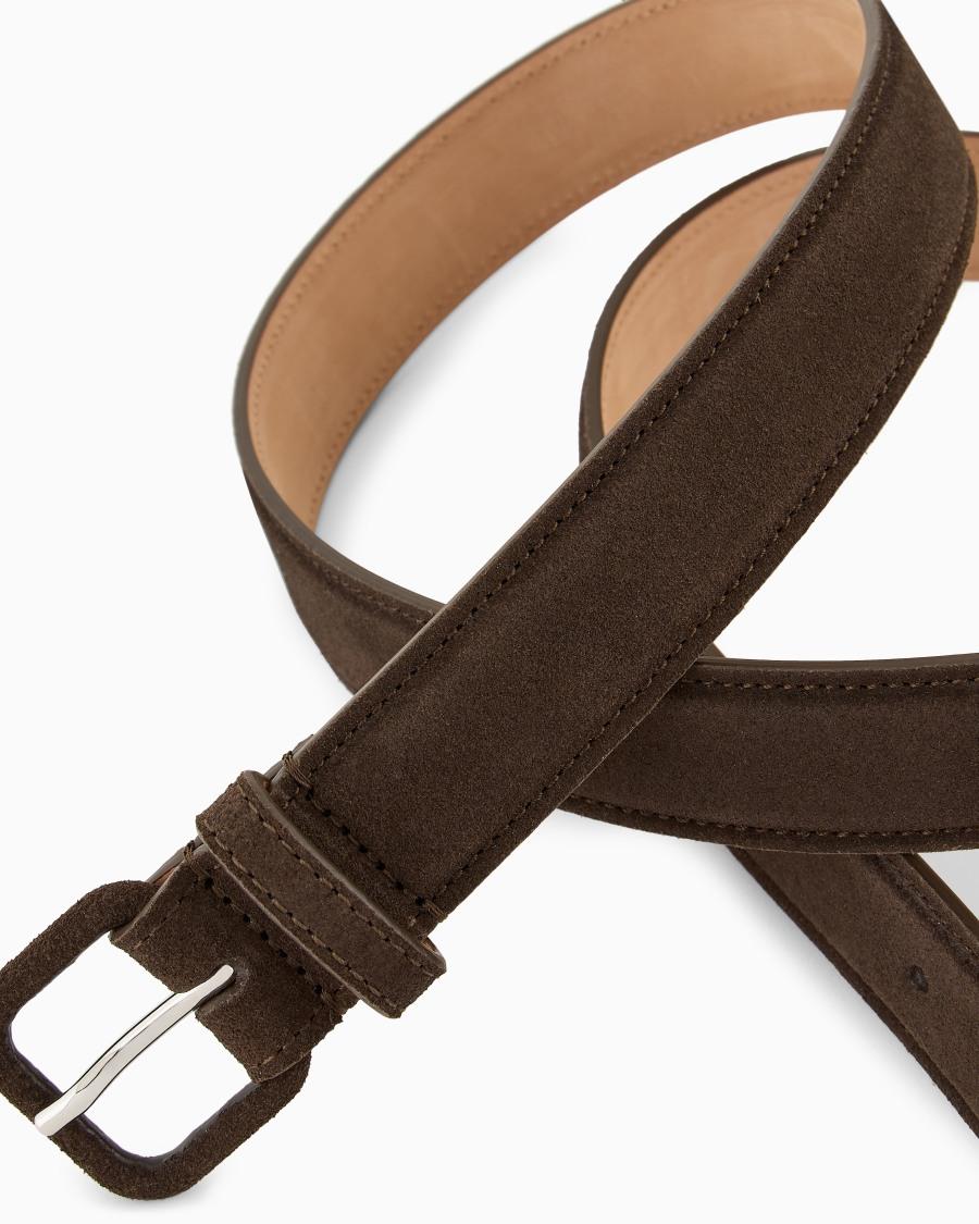 The World Of Armani CINTURA IN SUEDE CON ARDIGLIONE