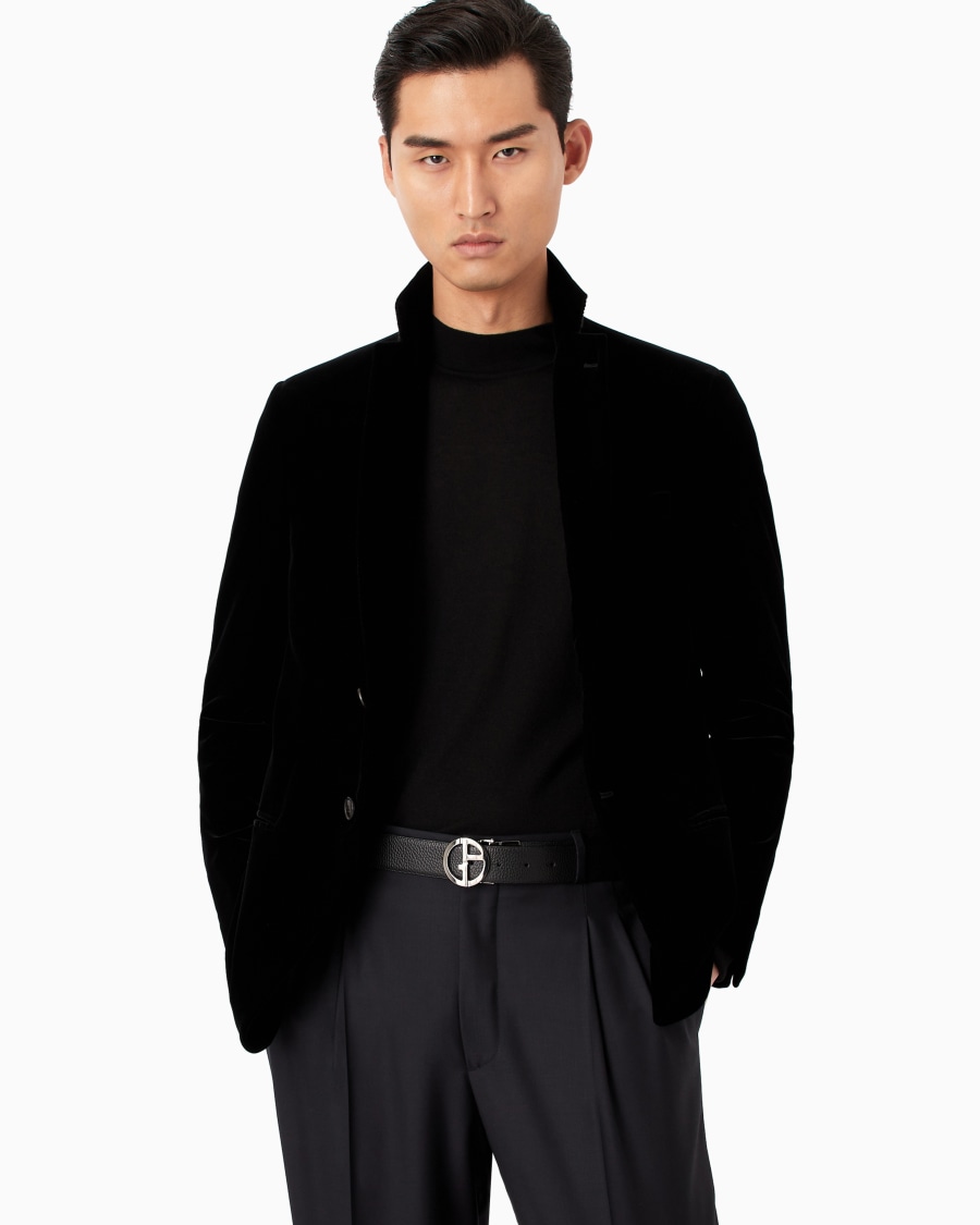 The World Of Armani CINTURA REVERSIBILE IN PELLE BICOLORE