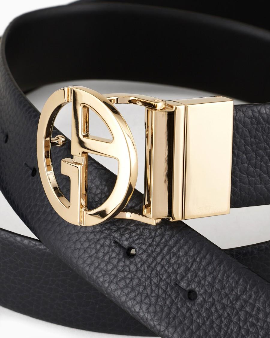 The World Of Armani CINTURA REVERSIBILE IN PELLE BICOLORE