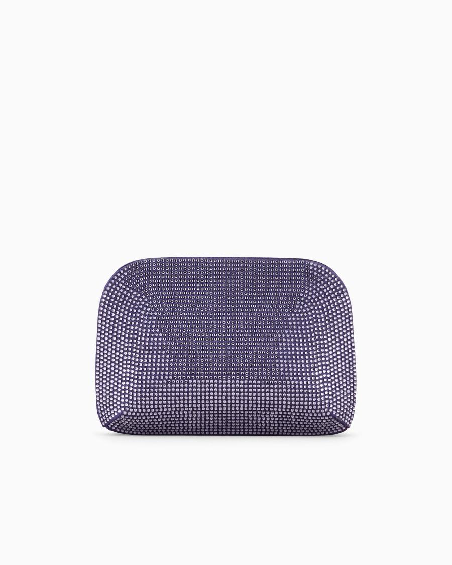 The World Of Armani CLUTCH LA PRIMA IN RASO E STRASS