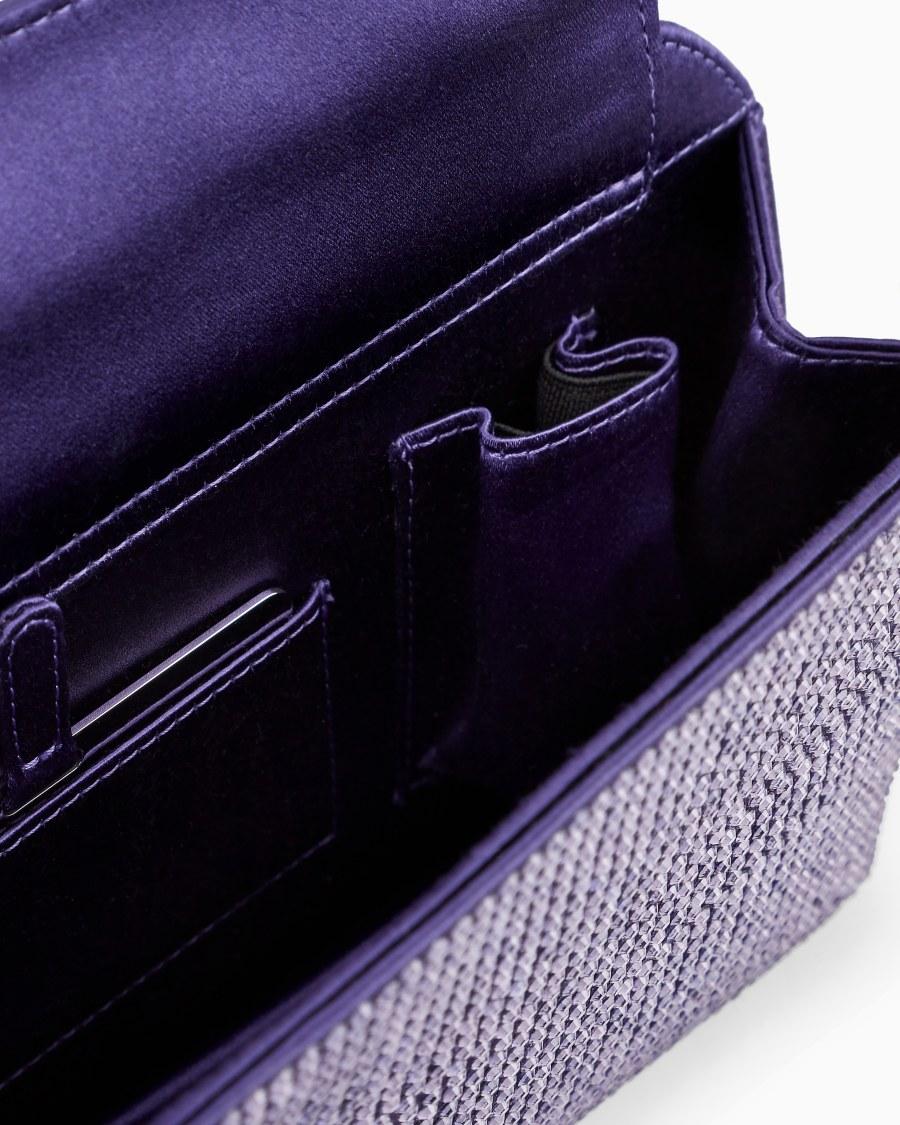 The World Of Armani CLUTCH LA PRIMA IN RASO E STRASS