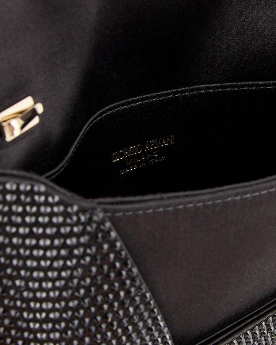 The World Of Armani CLUTCH PICCOLA IN RASO E STRASS