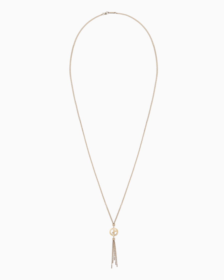 The world of armani COLLANA BORGONUOVO IN ORO 18 KT CON FRANGE