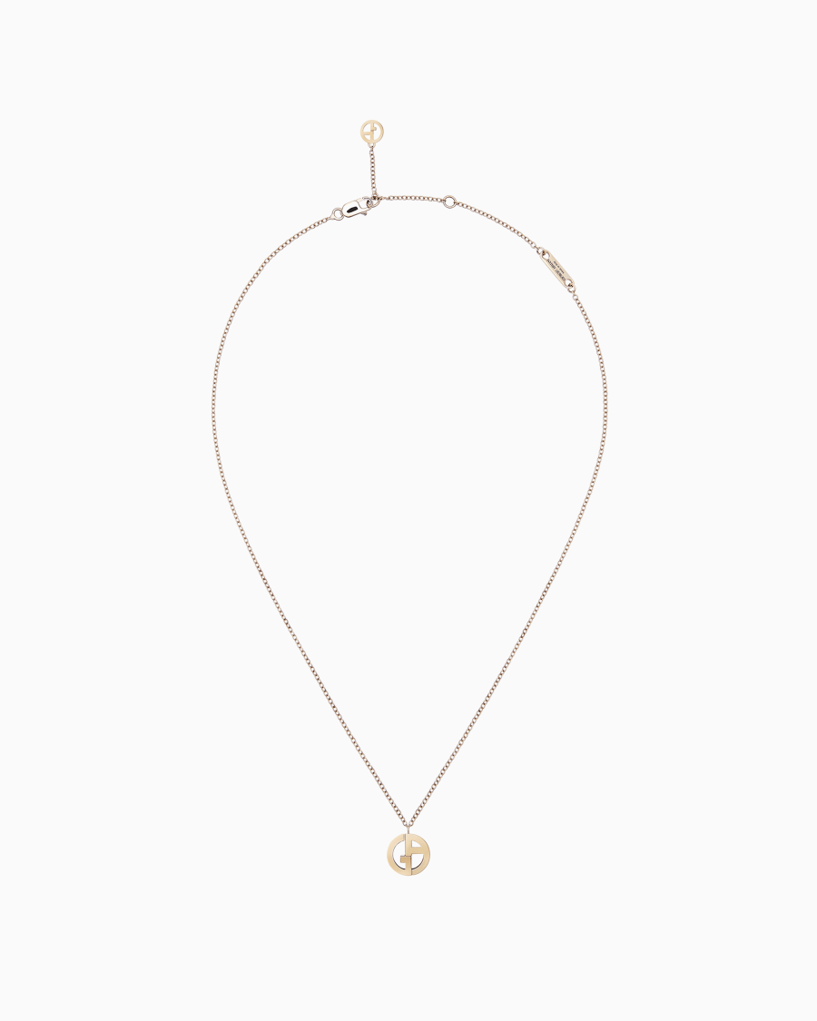 The world of armani COLLANA BORGONUOVO IN ORO BIANCO 18 KT CON PENDENTE