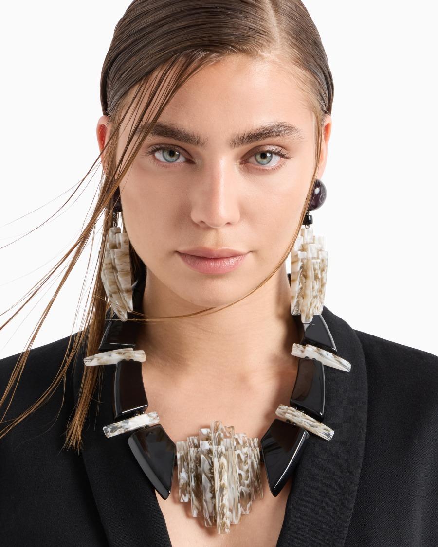 The World Of Armani COLLANA GIROCOLLO CON ELEMENTI GEOMETRICI