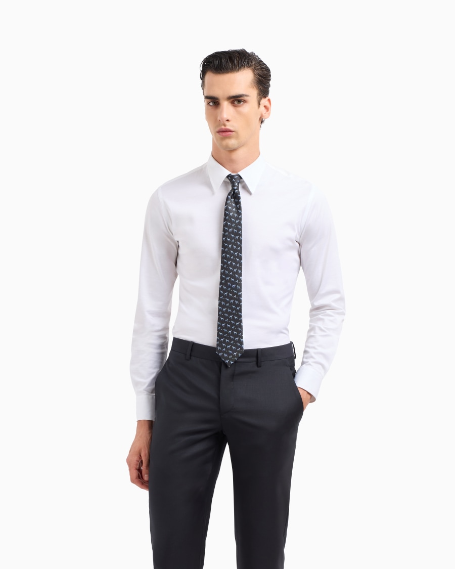 The World Of Armani CRAVATTA IN SETA STAMPA CAGNOLINI ASV