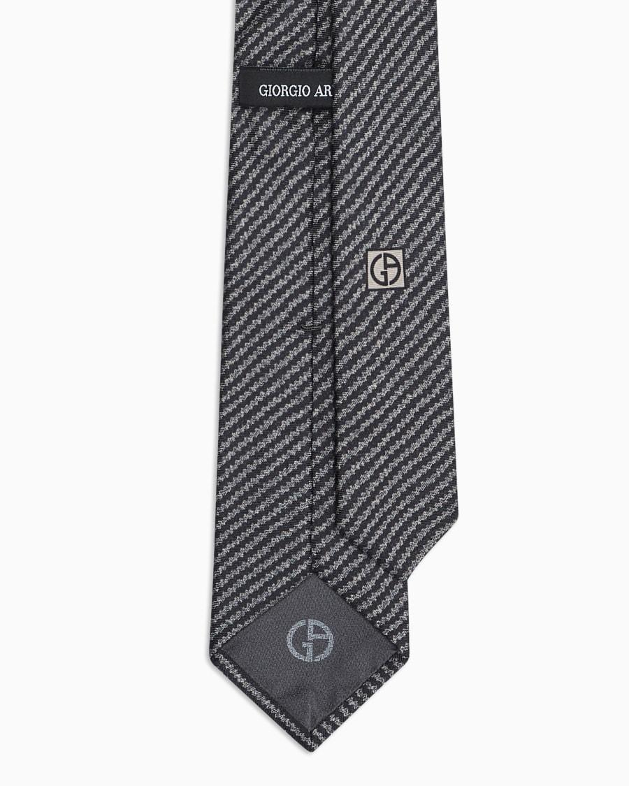 The World Of Armani CRAVATTA IN SETA STAMPA GEOMETRICA ASV