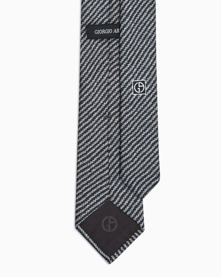 The World Of Armani CRAVATTA IN SETA STAMPA GEOMETRICA ASV