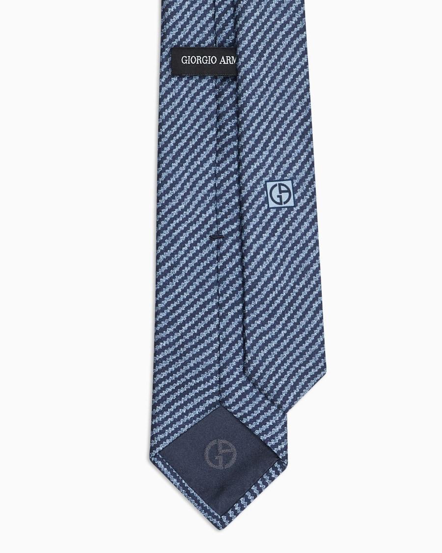 The World Of Armani CRAVATTA IN SETA STAMPA GEOMETRICA ASV