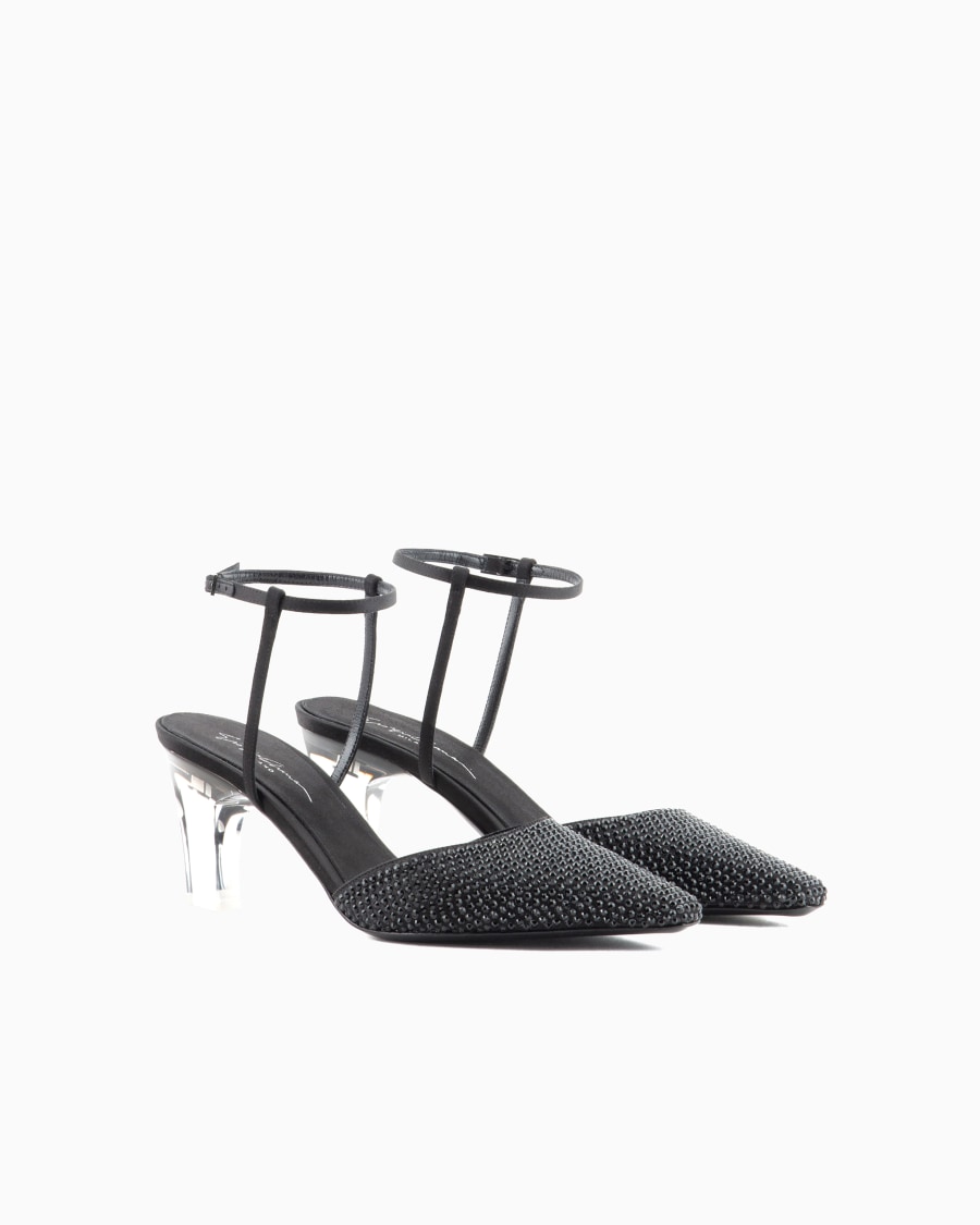 The World Of Armani DÉCOLLETÉ CON CINTURINO IN RASO E STRASS