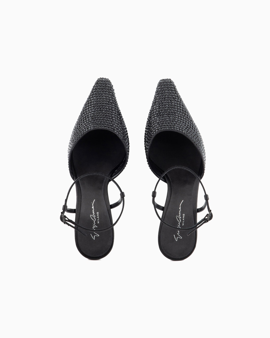 The World Of Armani DÉCOLLETÉ CON CINTURINO IN RASO E STRASS