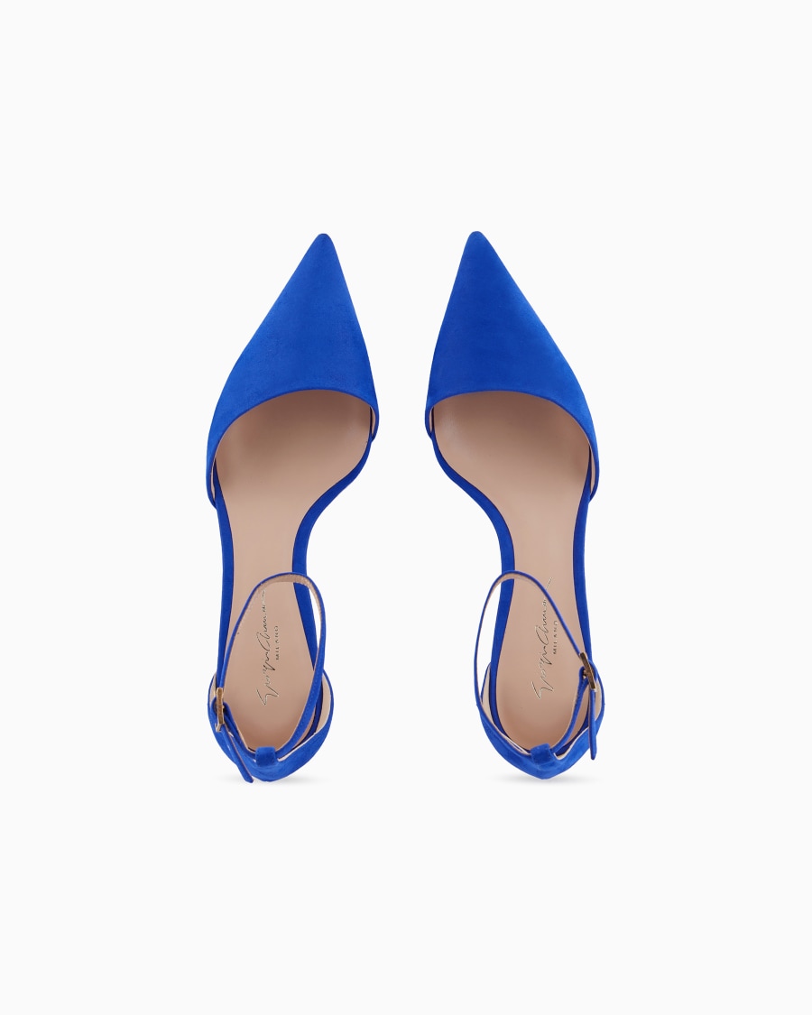 The World Of Armani DÉCOLLETÉ D'ORSAY IN PELLE SCAMOSCIATA LAMINATA