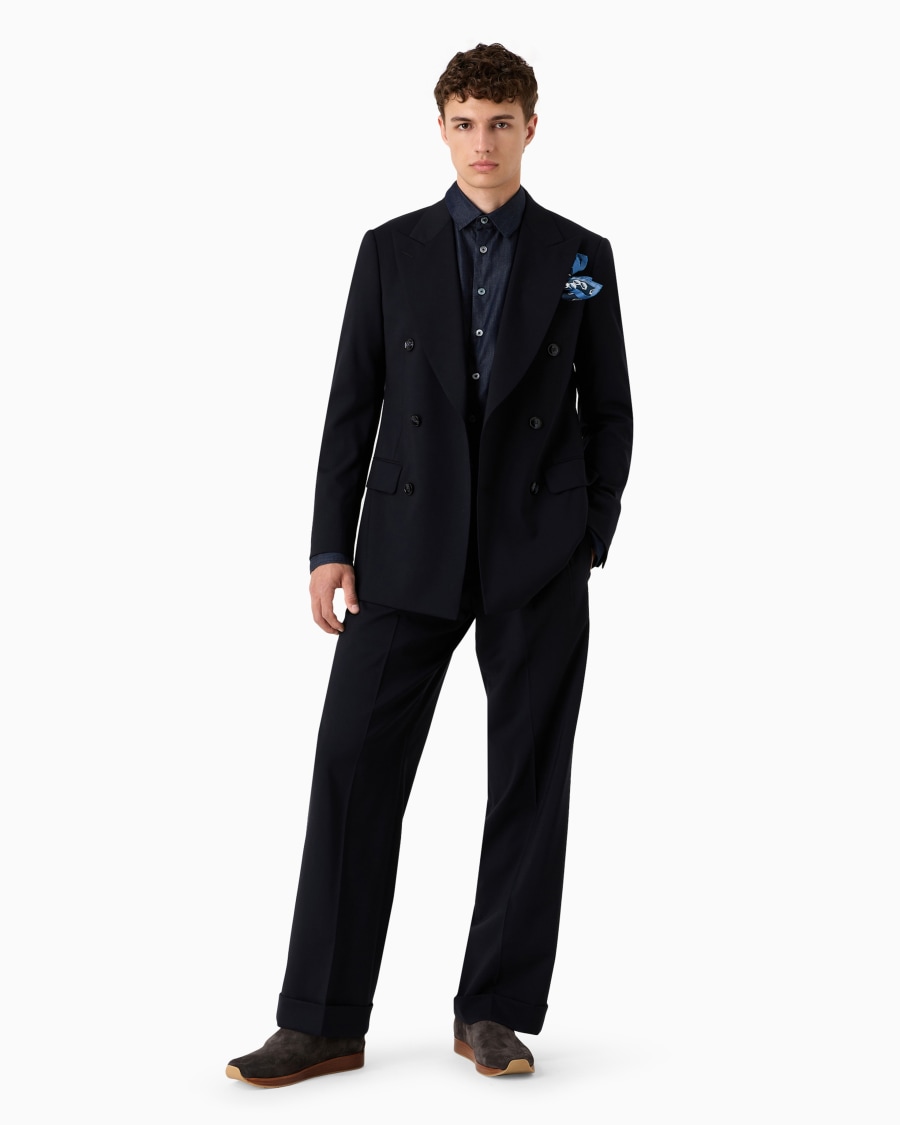 The World Of Armani DENIM COLLECTION CAMICIA IN DENIM DI COTONE