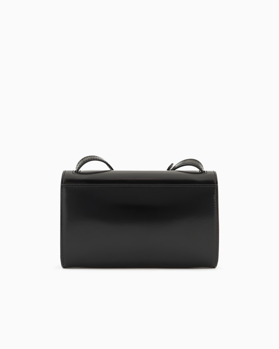 The World Of Armani DENIM COLLECTION CROSSBODY PICCOLA IN PELLE SPAZZOLATA