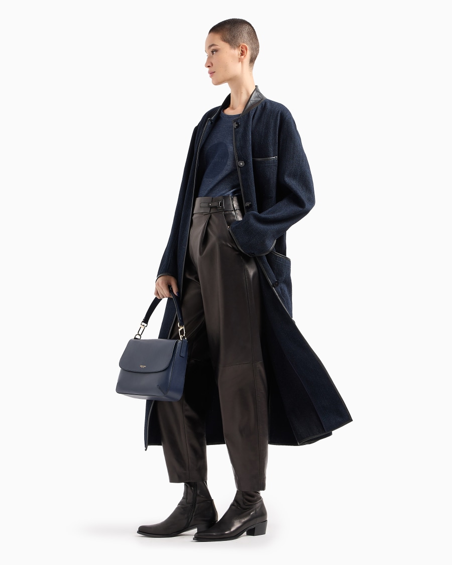 The World Of Armani DENIM COLLECTION T-SHIRT OVER IN JERSEY DOUBLE DI COTONE