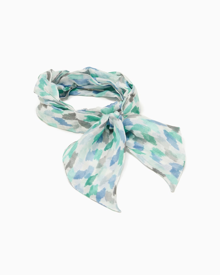 The World Of Armani FASCIA PER CAPELLI IN MODAL LINO E SETA STAMPATA