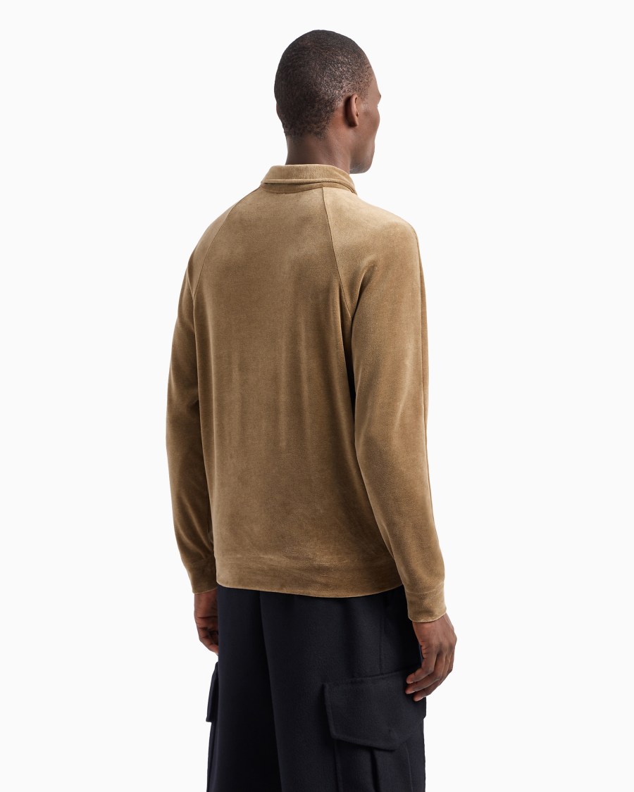 The World Of Armani FELPA IN CINIGLIA DI MISTO COTONE