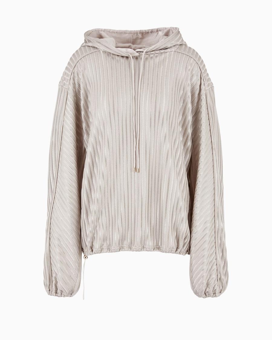 The world of armani FELPA IN JERSEY DI VISCOSA JACQUARD A COSTE ASV