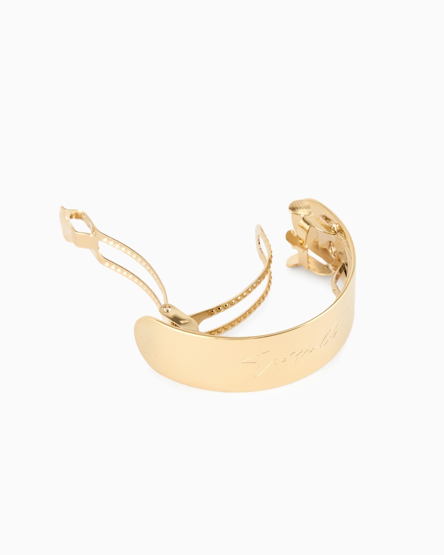 The World Of Armani FERMACODA IN METALLO CON LOGO SIGNATURE