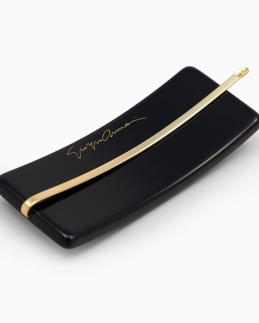 The World Of Armani FERMAGLIO CON LOGO IN CRISTALLI