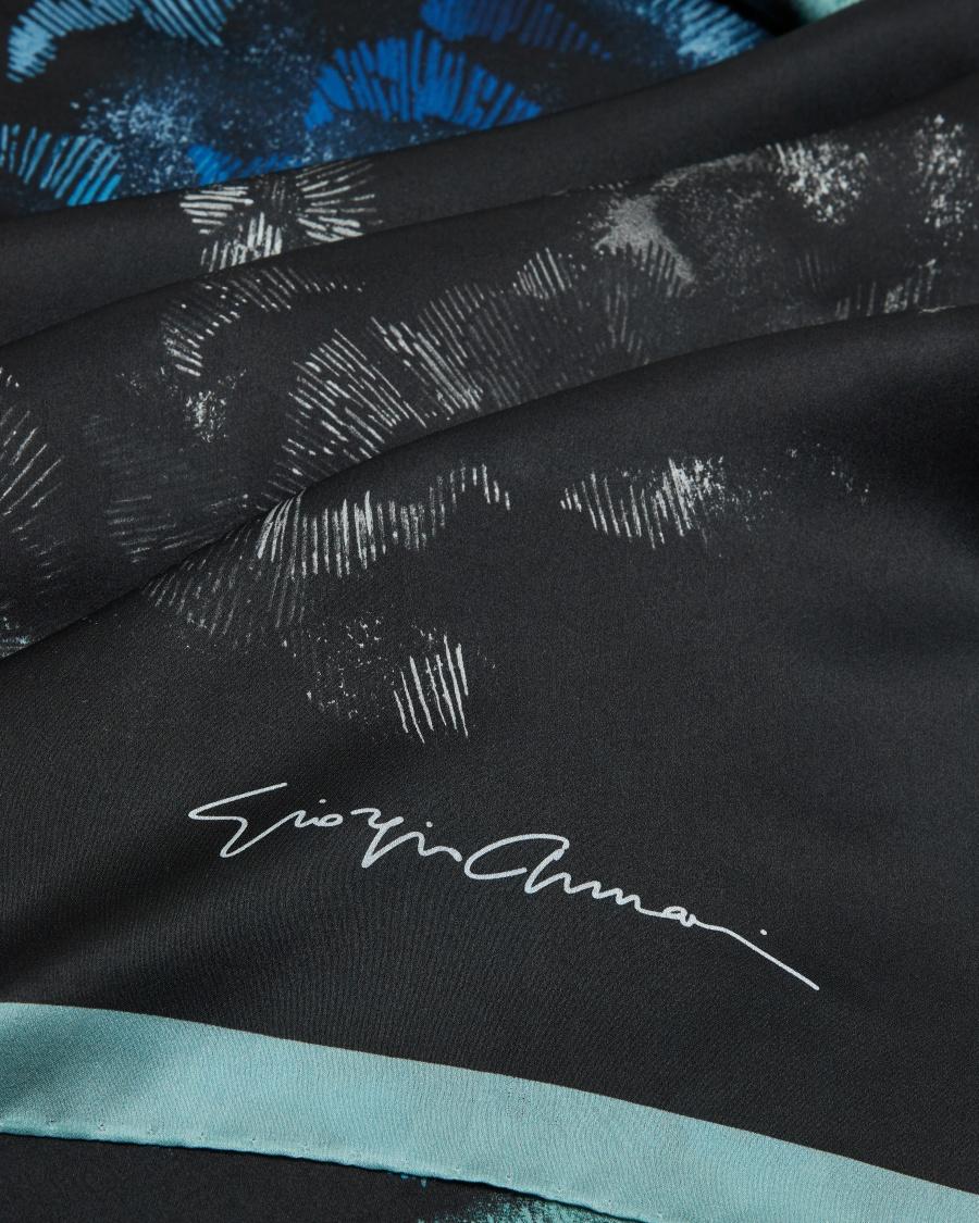 The World Of Armani FOULARD IN SETA STAMPA FLOREALE