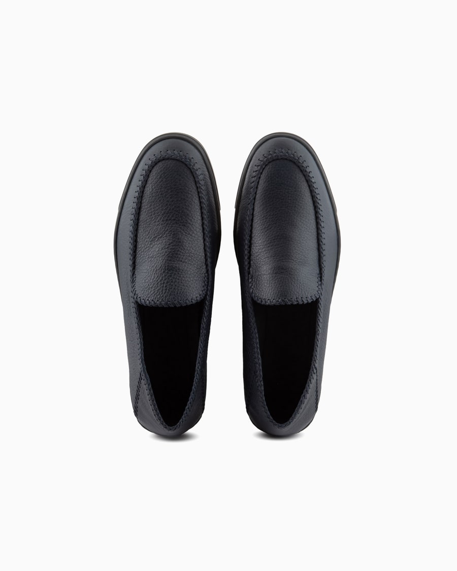 The World Of Armani GALLERIA 3 SLIP-ON IN CERVO CON INFILATURE
