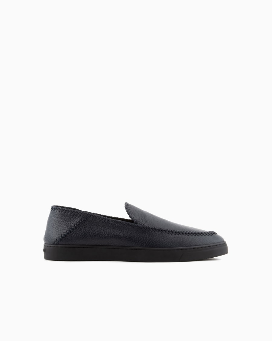 The world of armani GALLERIA 3 SLIP-ON IN CERVO CON INFILATURE