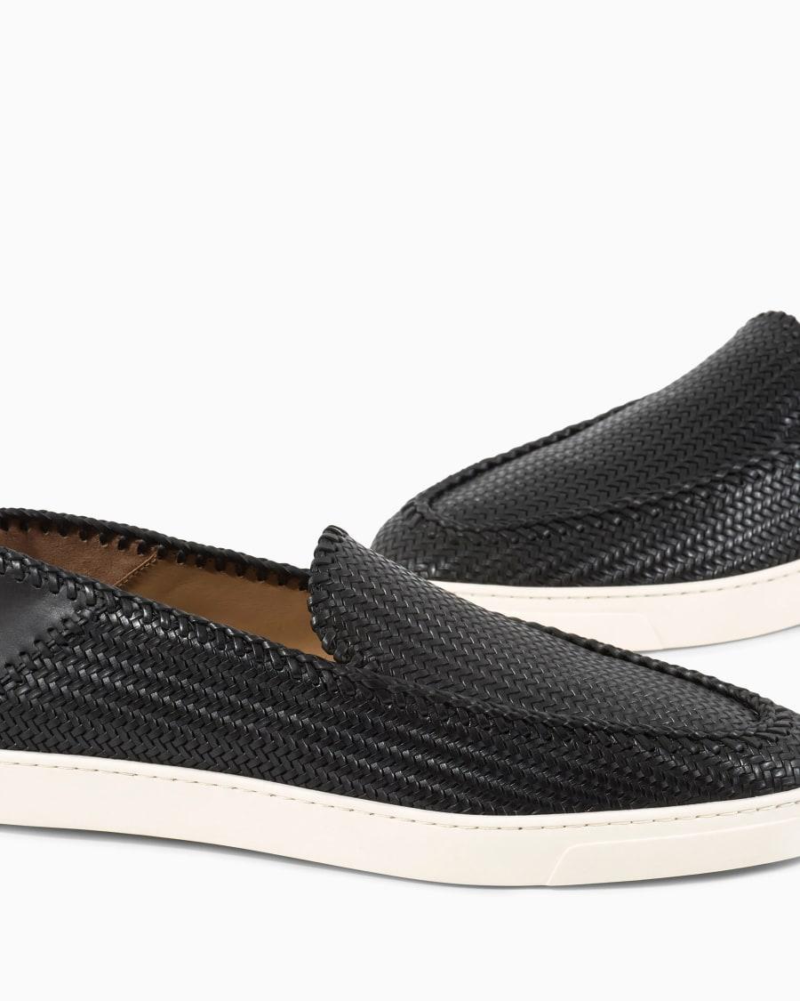 The World Of Armani GALLERIA 3 SLIP-ON IN PELLE MOTIVO INTRECCIO