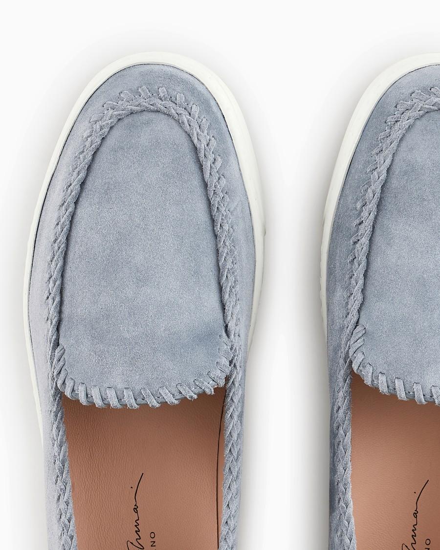 The World Of Armani GALLERIA 3 SLIP-ON IN PELLE SCAMOSCIATA