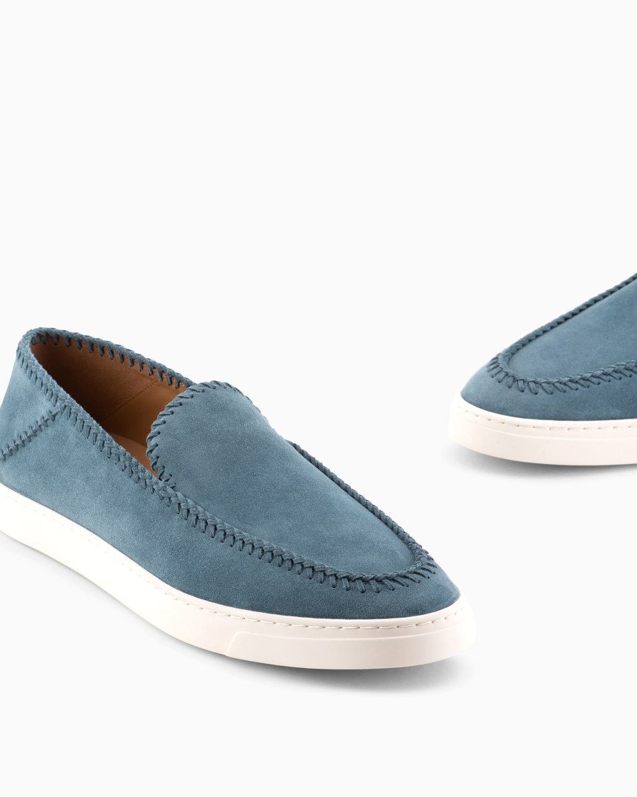 The World Of Armani GALLERIA 3 SLIP-ON IN PELLE SCAMOSCIATA