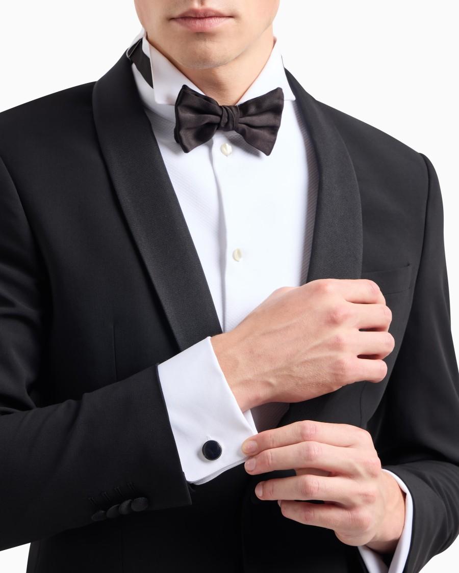 The World Of Armani GEMELLI TONDI IN ARGENTO 925 E MADREPERLA