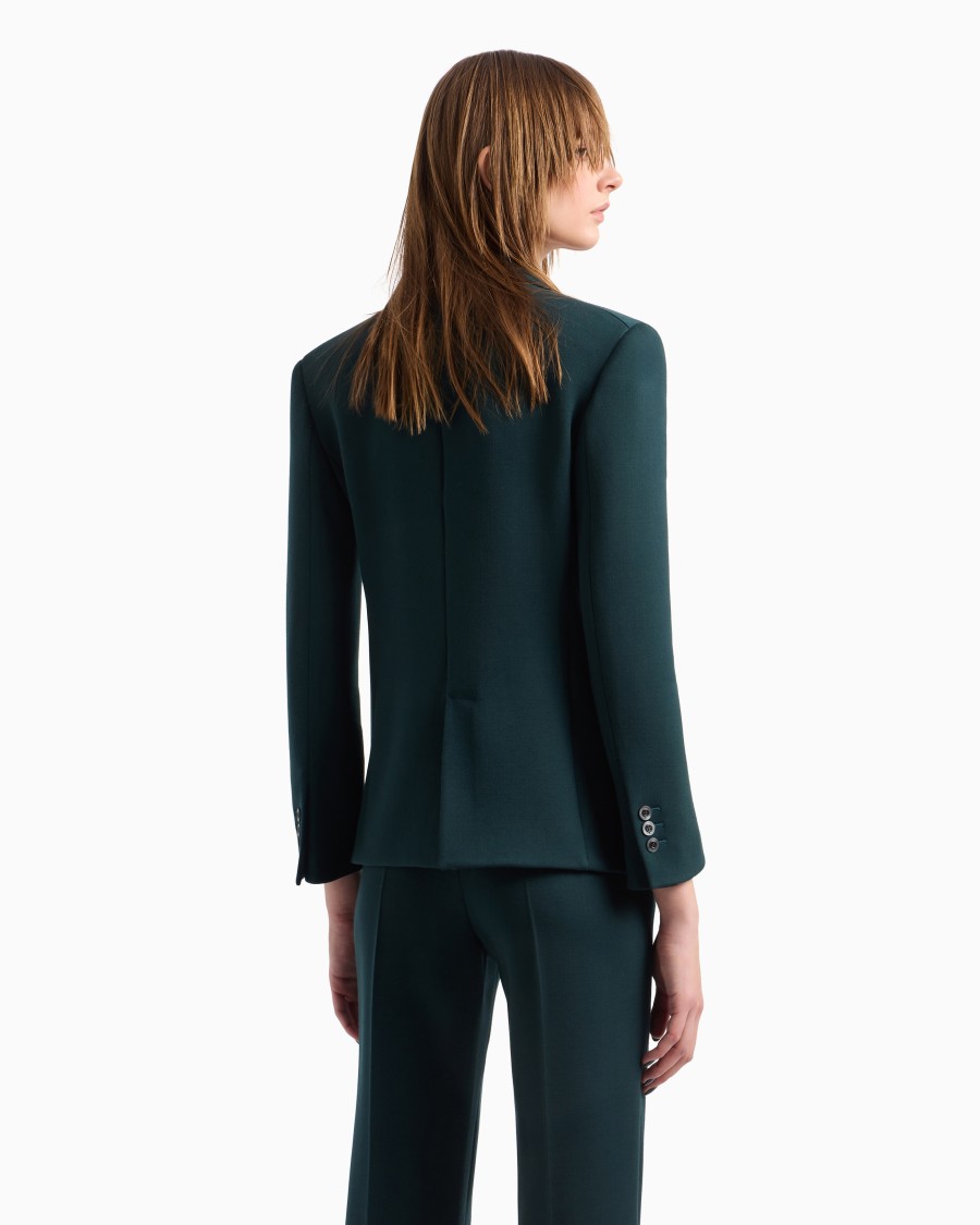 The World Of Armani GIACCA DOPPIOPETTO IN LANA DOUBLE STRETCH