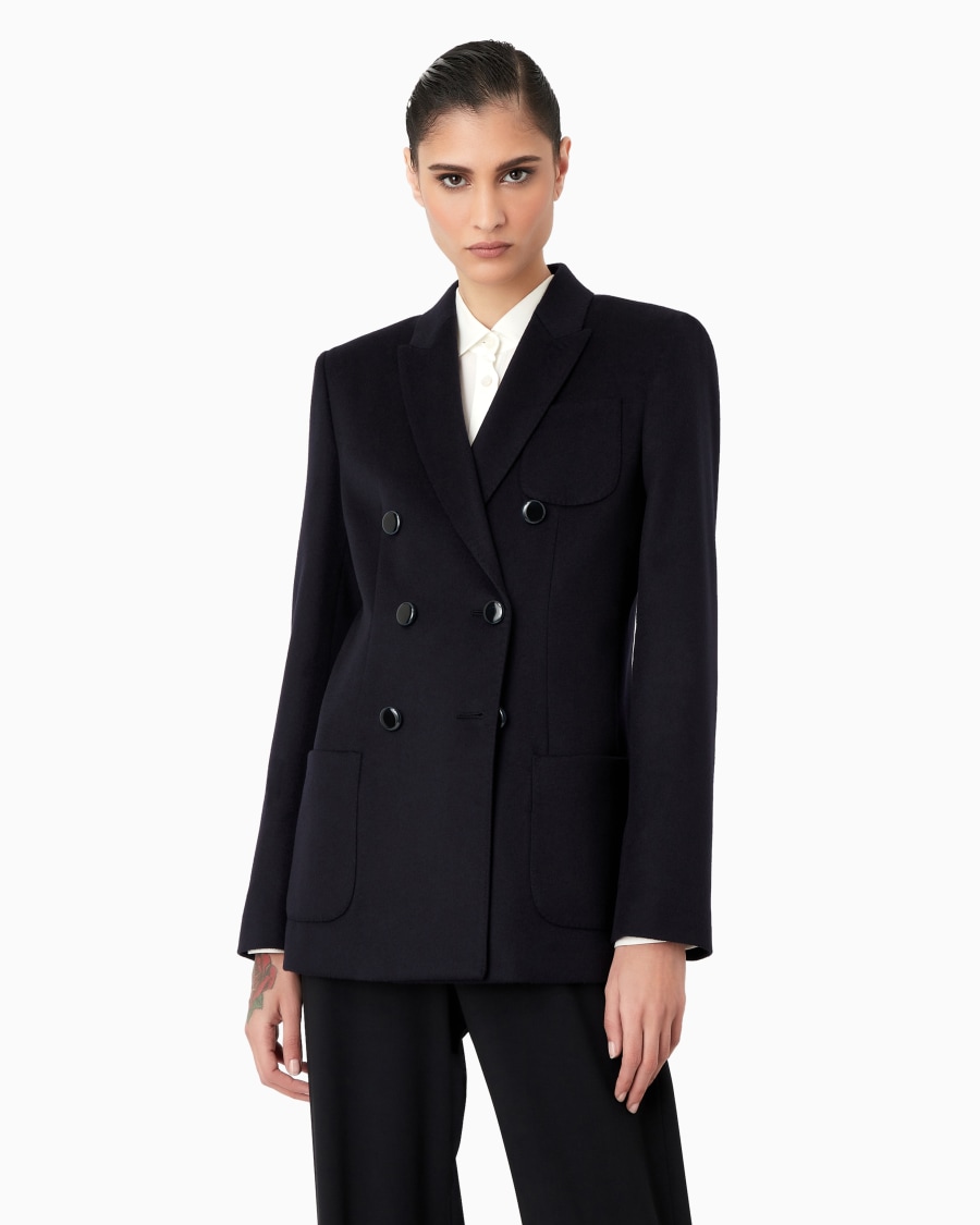 The World Of Armani GIACCA DOPPIOPETTO IN LANA VERGINE E CASHMERE