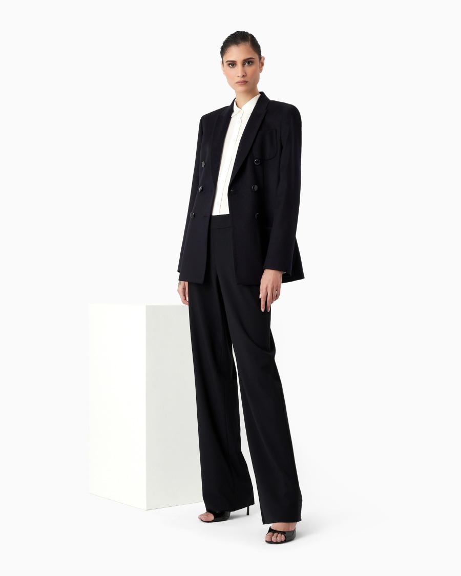 The World Of Armani GIACCA DOPPIOPETTO IN LANA VERGINE E CASHMERE