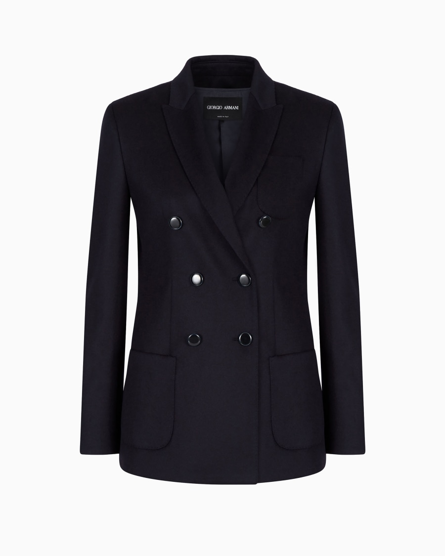 The world of armani GIACCA DOPPIOPETTO IN LANA VERGINE E CASHMERE