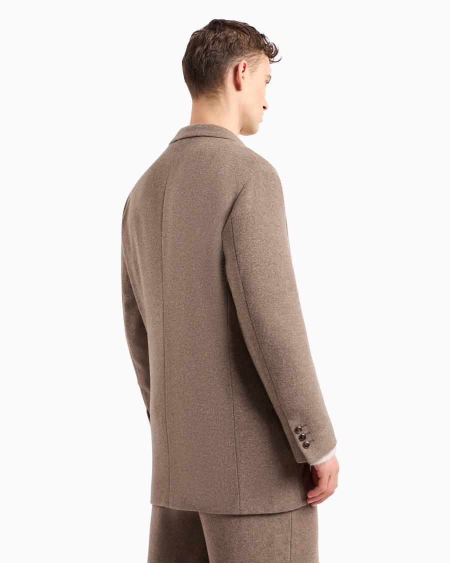 The World Of Armani GIACCA DOPPIOPETTO LINEA HERITAGE IN PILE DI CASHMERE MÉLANGE