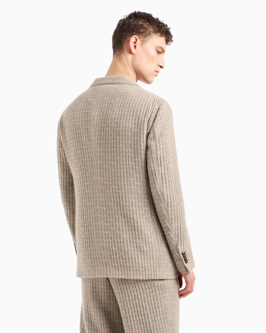 The World Of Armani GIACCA DOPPIOPETTO LINEA UPTON IN CASHMERE E SETA JACQUARD