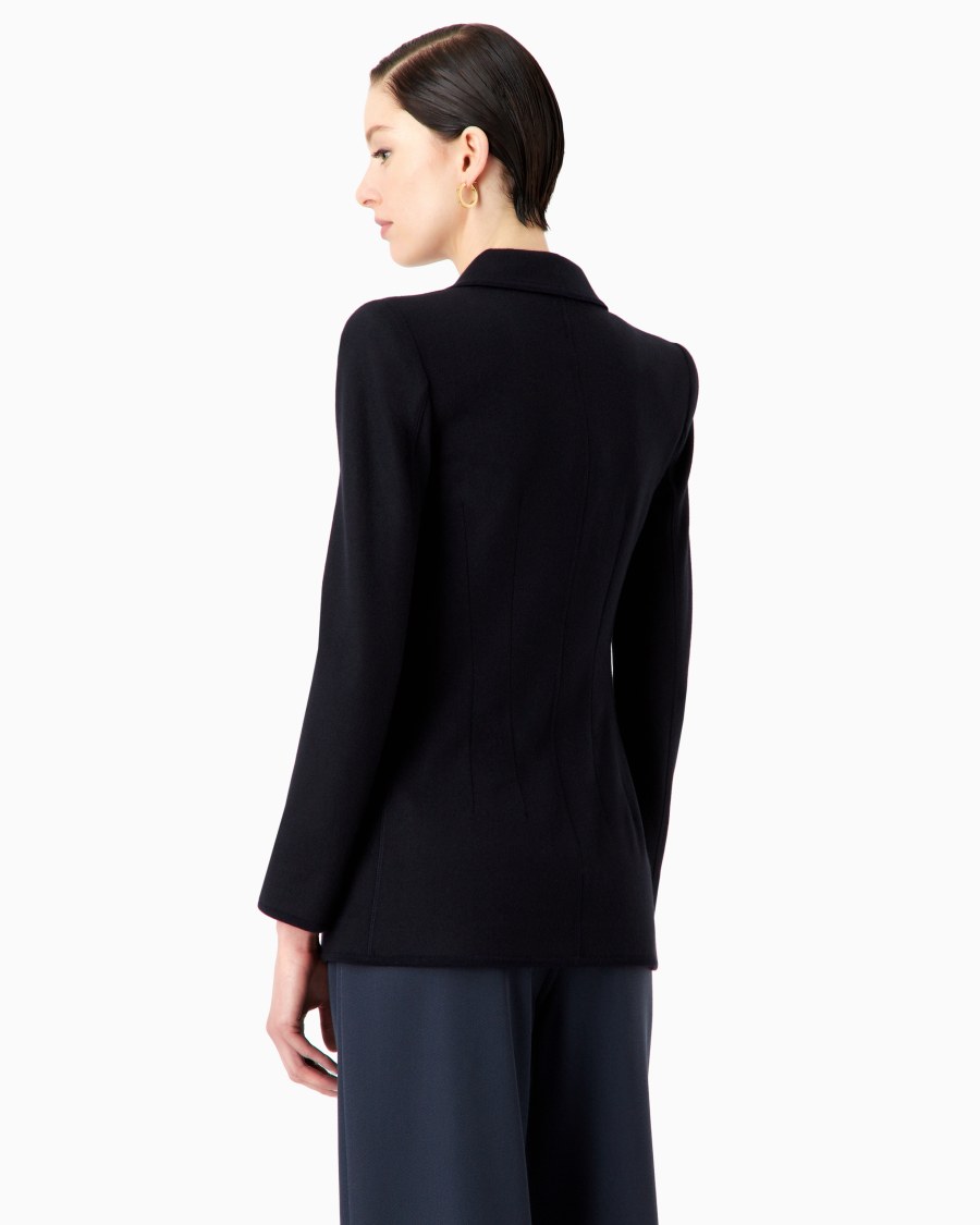 The World Of Armani GIACCA IN JERSEY DI PURO CASHMERE