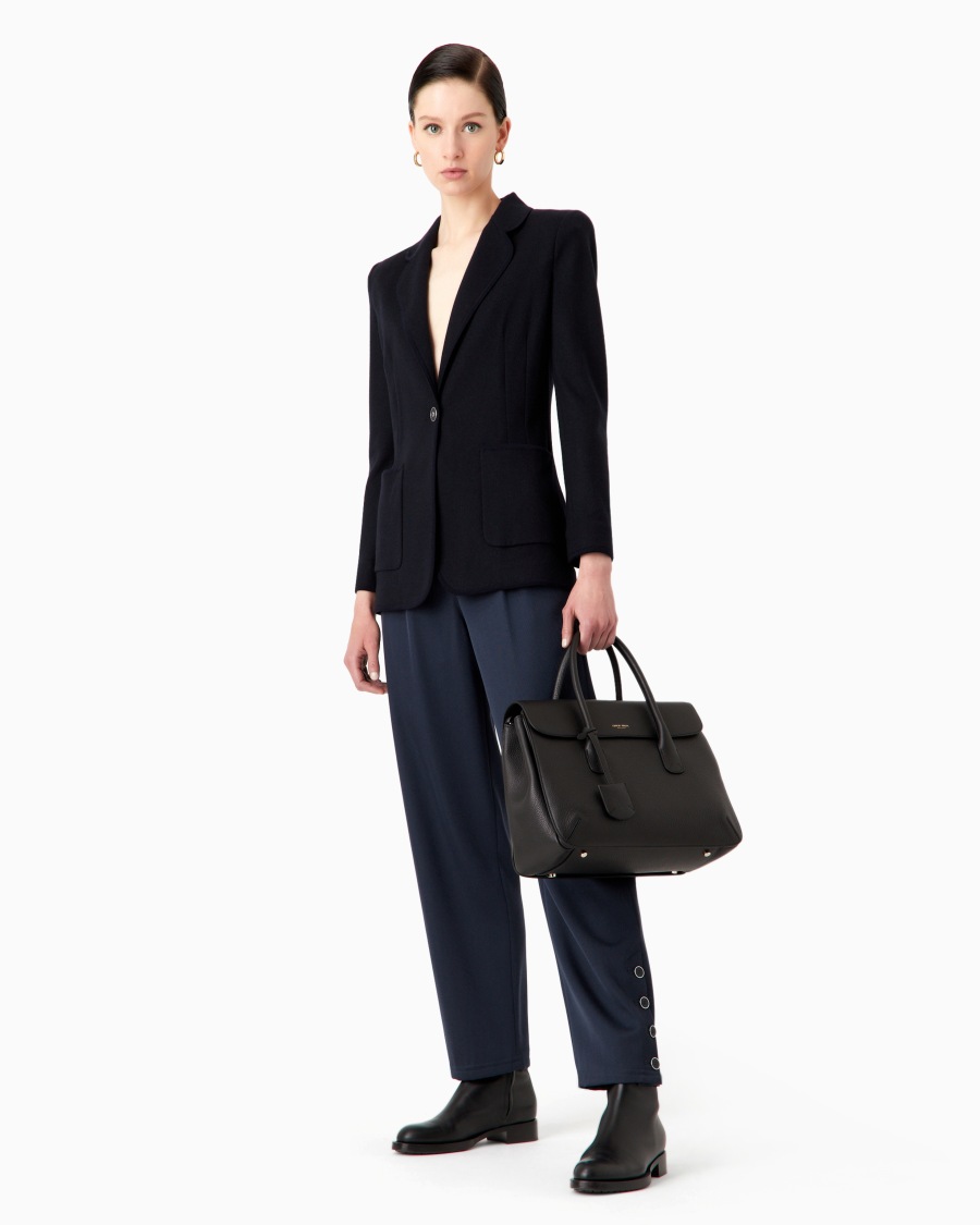 The World Of Armani GIACCA IN JERSEY DI PURO CASHMERE