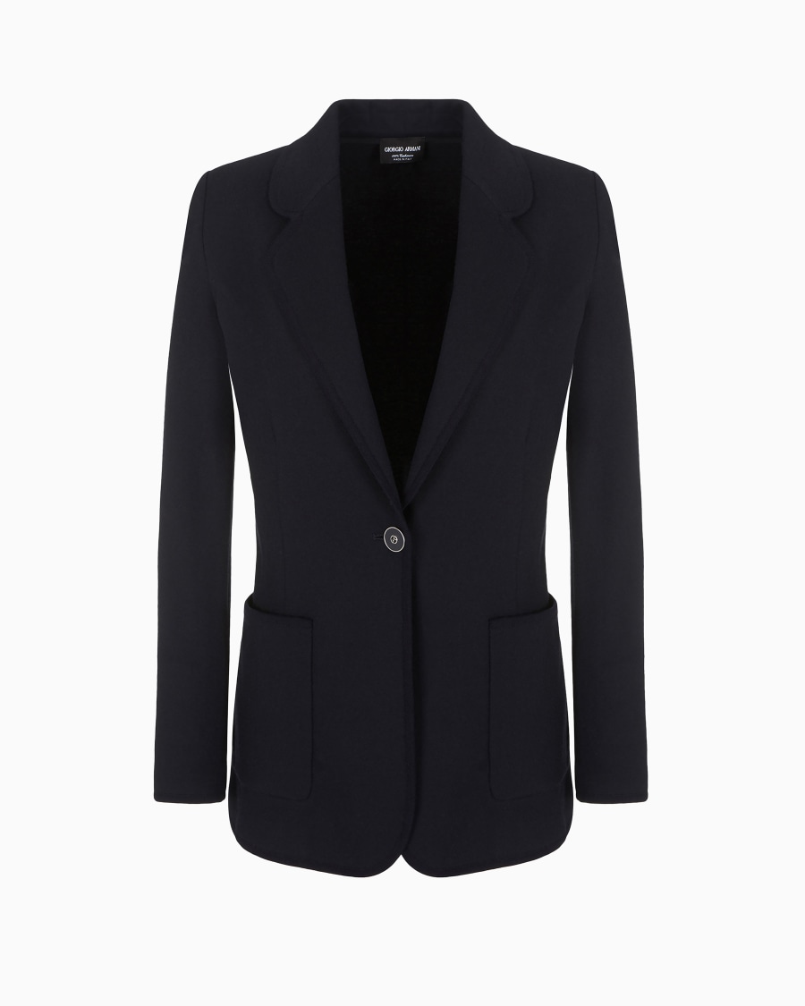The world of armani GIACCA IN JERSEY DI PURO CASHMERE