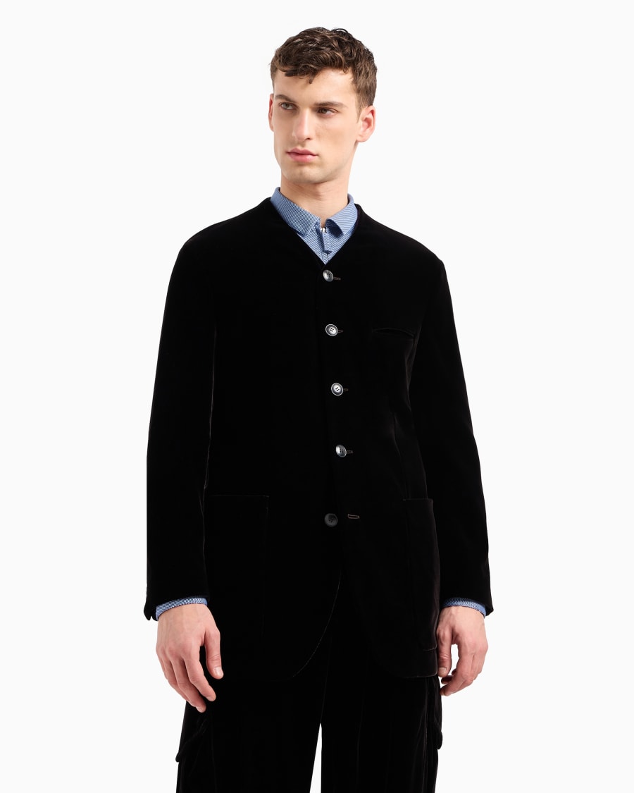 The World Of Armani GIACCA LINEA HERITAGE MONOPETTO IN VELLUTO