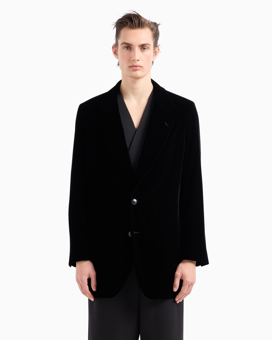 The World Of Armani GIACCA LINEA HERITAGE MONOPETTO IN VELLUTO