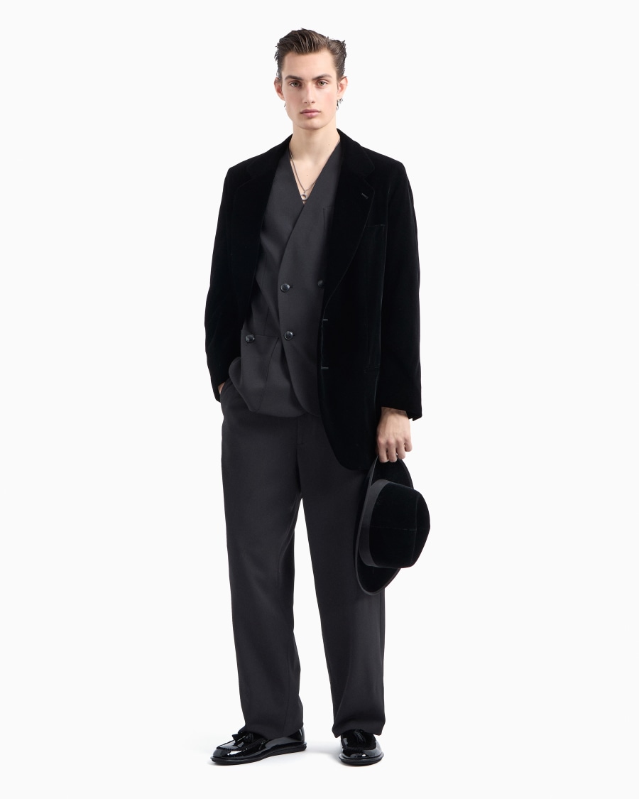 The World Of Armani GIACCA LINEA HERITAGE MONOPETTO IN VELLUTO