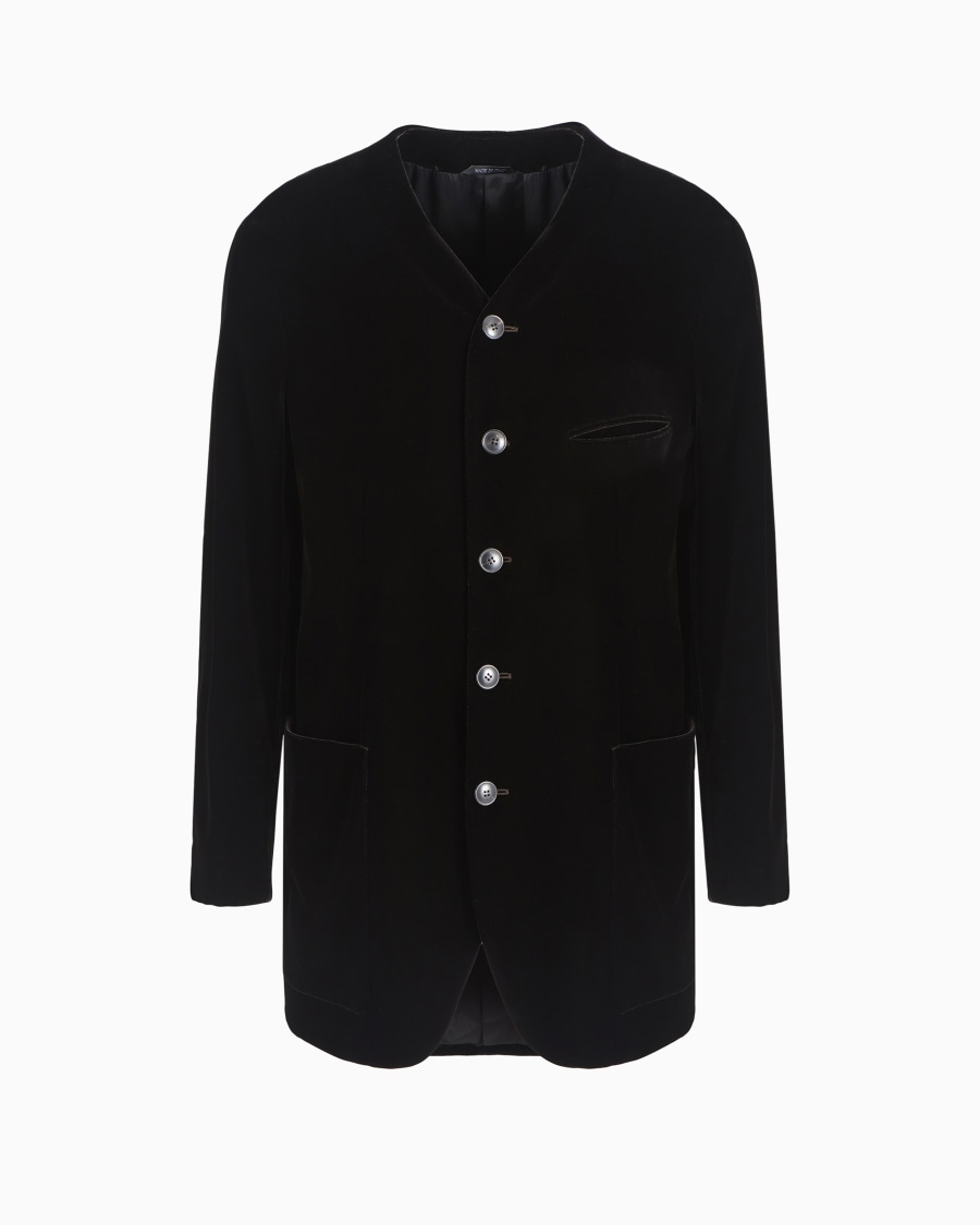 The world of armani GIACCA LINEA HERITAGE MONOPETTO IN VELLUTO