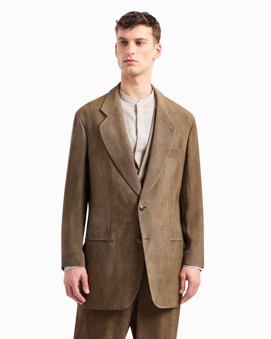 The World Of Armani GIACCA LINEA HERITAGE MONOPETTO IN VISCOSA